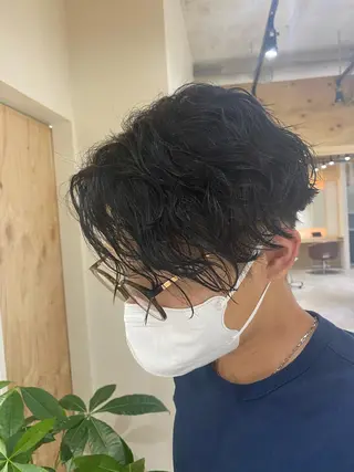 パーマ メンズ メンズブリーチカラー /パーマ ごーた立川のヘアスタイル