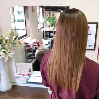 ロング 大島 智志のヘアスタイル