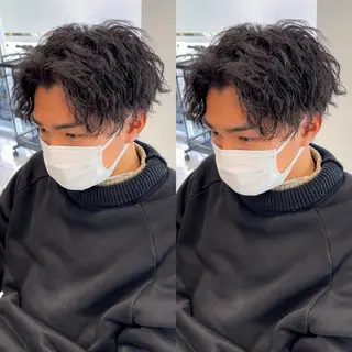 ショート カラー パーマ ヘアアレンジ メンズ キッズ 盛れる韓国ヘア♡ 🌻鈴木花🌈のヘアスタイル