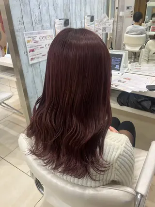 セミロング 【髪質改善カラー】 あむ·. ⟡ 🖤のヘアスタイル