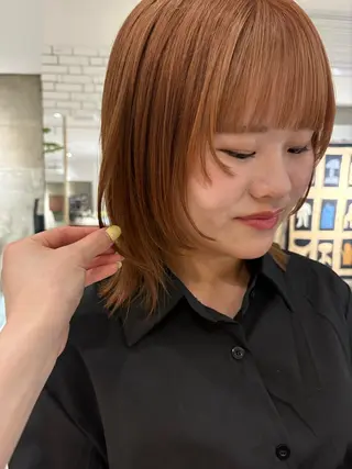 ショート カラー Yui⭐️ 透け感カラーのヘアスタイル