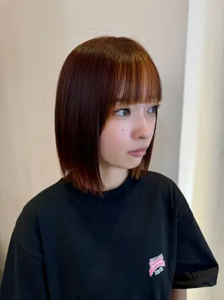 ミディアム カラー 赤み無し柔らかカラー 【梅田】madokaのヘアスタイル