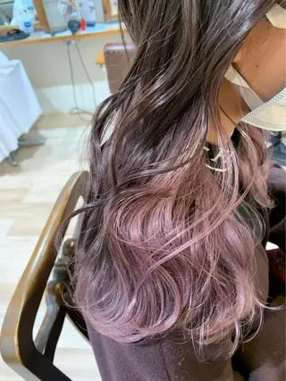 ロング コトミ【メンズ】 【曲がる縮毛矯正】のヘアスタイル