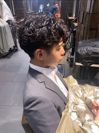 ミディアム パーマ メンズ 銀座/MINX 宇都 愛梨/似合わせカットのヘアスタイル