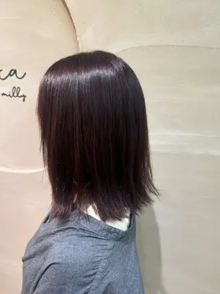 ミディアム カラー unica by milly所属・Mayuka 🩶のヘアスタイル