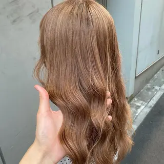 セミロング カラー ヘアアレンジ 🤍韓国ヘア特化 🤍力丸🤍のヘアスタイル