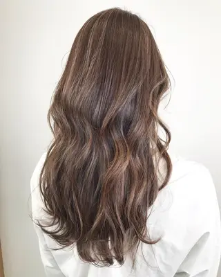 セミロング カラー 大橋 輝久のヘアスタイル