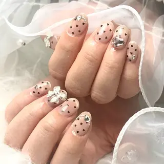 ネイル ルシイ🎀新宿長さ 出しパーツ専門店のネイルデザイン