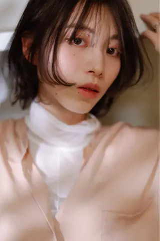 ミディアム カラー 長谷川 絵美のヘアスタイル