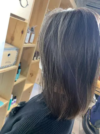 ミディアム カラー パーマ ヘアアレンジ メンズ ネイル マツエク・マツパ Sia中野新橋 『JUNYA』のヘアスタイル