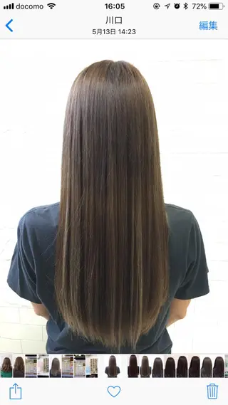 ロング カラー archange 大井川のヘアスタイル