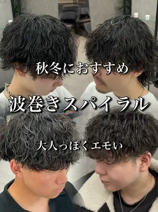 カラー パーマ メンズ 札幌メンズ指名 No. 1/光👑のヘアスタイル