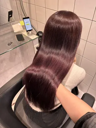 ロング カラー 表参道♡暗髪♡ 艶カラー♡アユミのヘアスタイル