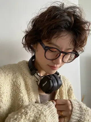 ショート 透明感カラー/似合わ せカット/大島実加永のヘアスタイル