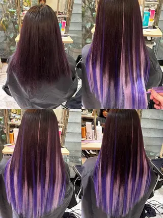 ロング カラー 佐伯 りょうのヘアスタイル