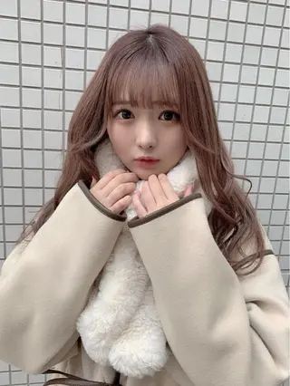 セミロング カラー 矢野 晃平のヘアスタイル