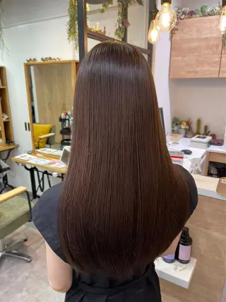 ロング カラー 髪質改善/縮毛矯正/ 艶カラー/ヘッドスパのヘアスタイル