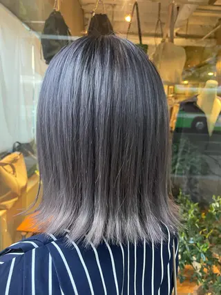 ミディアム カラー 山本 雅由のヘアスタイル