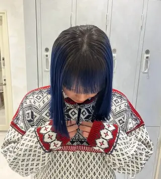 カラー 中井亜未/ 姫路ボブのヘアスタイル