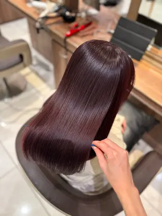 セミロング カラー ゆるふわパーマ🌸/ ハイトーン/あゆみのヘアスタイル