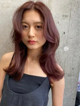 セミロング カラー Pia ツボイ ケイタのヘアスタイル
