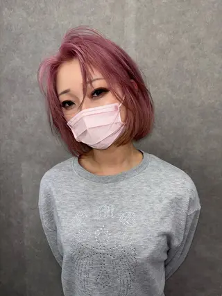 ミディアム カラー きぃちゃん/カラー 特化/いろあそび🦋のヘアスタイル