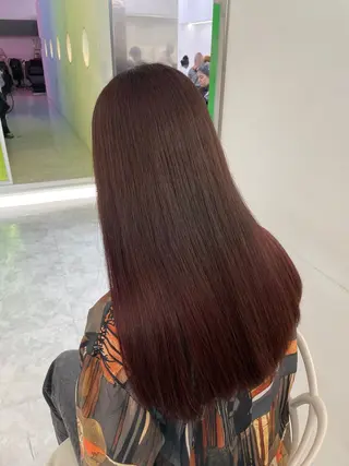 ロング カラー 中韓レイヤー/ ブラウン🤎はやとのヘアスタイル