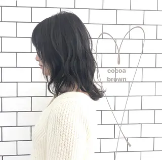 ミディアム カラー お洒落パーマ/ 艶カラー/michiのヘアスタイル