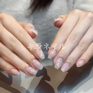 ネイル 🍑長さだし ワンホン💅モモコのネイルデザイン