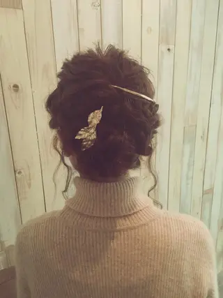 セミロング ヘアアレンジ 太田 有香のヘアスタイル