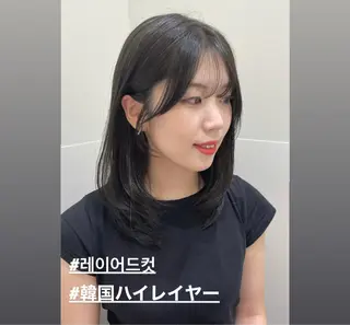 ミディアム ❤︎︎韓国ヘア❤︎︎ 𝑺𝒉𝒊𝒉𝒐のヘアスタイル