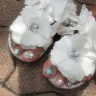 ロング カラー ヘアアレンジ キッズ ネイル マツエク・マツパ 福田 加奈のネイルデザイン