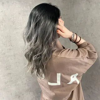 セミロング カラー 矢島颯哉/ハイトーン ブリーチカラー💎のヘアスタイル