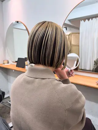 ミディアム カラー ミカ🌟パーマ/ ニュアンスパーマのヘアスタイル