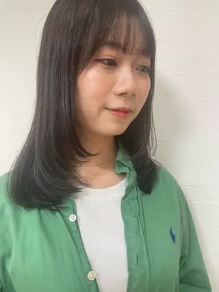 ミディアム ボブ/暖色/デザイン KOYUKI⛄️のヘアスタイル