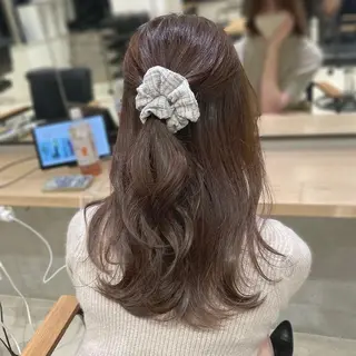 ロング カラー ヘアアレンジ🎀 yuuka 🤍のヘアスタイル