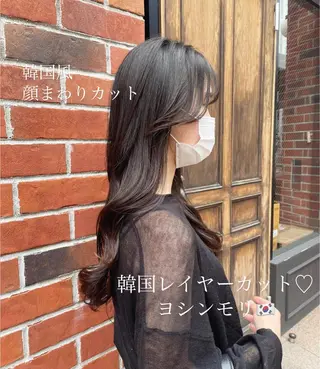 ロング カラー ヘアアレンジ 酸性縮毛矯正🧴韓国 レイヤー/髪質改善のヘアスタイル