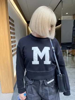 セミロング カラー 堺 鳳 ママ美容師 yukariのヘアスタイル