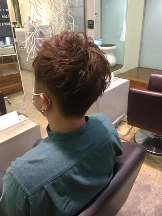 カラー メンズ 中村 碧のヘアスタイル