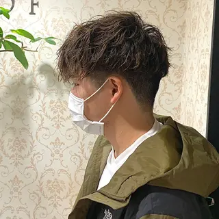 ショート パーマ メンズ メンズパーマ&メンズ 縮毛矯正/平野/渋谷のヘアスタイル