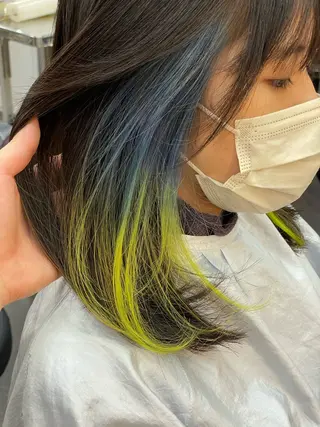 ミディアム アリヤマ メイカのヘアスタイル