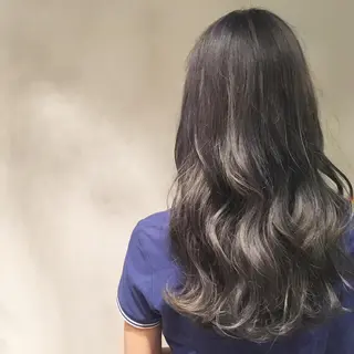 ロング カラー カラーモデル募集中 美容室ハピスのヘアスタイル