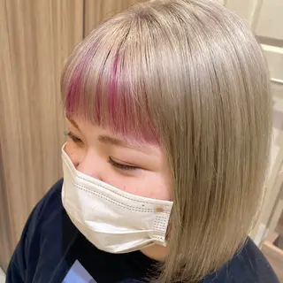 ミディアム カラー 柚菜 🫧𓂃𓈒𓏸のヘアスタイル