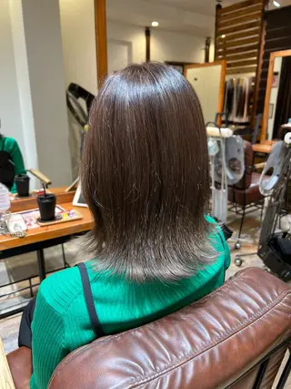 ミディアム カラー 韓国風・ブリーチなし ・あり後藤 一斗店長のヘアスタイル