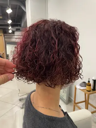 ミディアム カラー パーマ 🌈前田 潤 /ショート/レイヤーのヘアスタイル