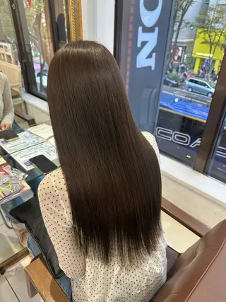 ロング カラー 髪質改善艶カラー🩶 Nanako ⟡.·のヘアスタイル