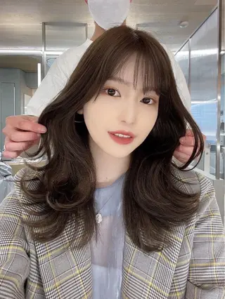 ミディアム 韓国ヘア🇰🇷髪質 改善たけるのヘアスタイル
