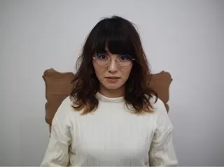 セミロング パーマ 清田 健太朗のヘアスタイル