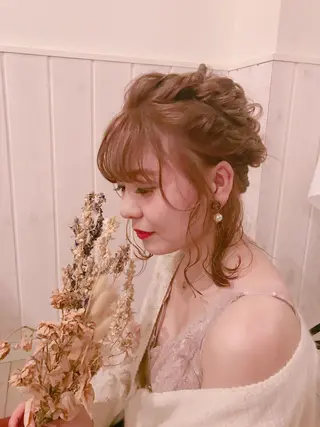 ミディアム カラー ヘアアレンジ 清水　ちひろ ✄トップスタイリストのヘアスタイル