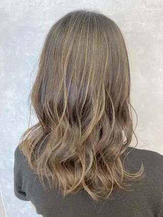 セミロング カラー 五月女 隼人のヘアスタイル